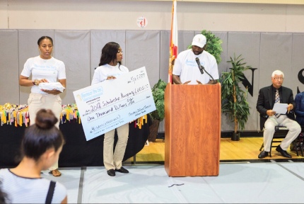 What an amazing experience to give out scholarships to 4 students for their hard work and academic excellence at Treasure Coast High School. This is just the beginning! Thank You TCH for having us. 📚 #StriveForGreatness